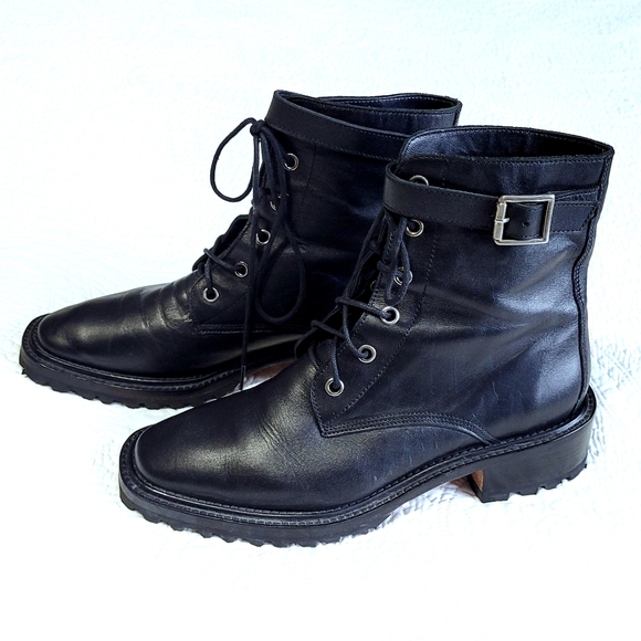 Rachel Comey Dame Leather Combat Boots - Picture 11 of 11